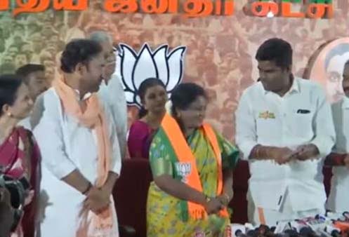 Tamilisai Soundararajan | బీజేపీలో చేరిన మాజీ గవర్నర్‌ తమిళిసై… ఇక లోక్ సభ బరిలోకి సై..