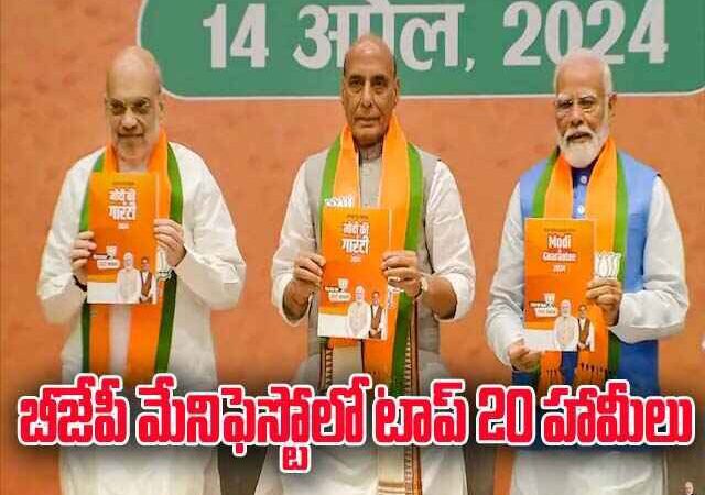 BJP Manifesto 2024:  బీజేపీ మేనిఫెస్టో విడుదల..  ఐదేళ్లు ఉచిత రేషన్, పైపులైన్ ద్వారా వంట గ్యాస్