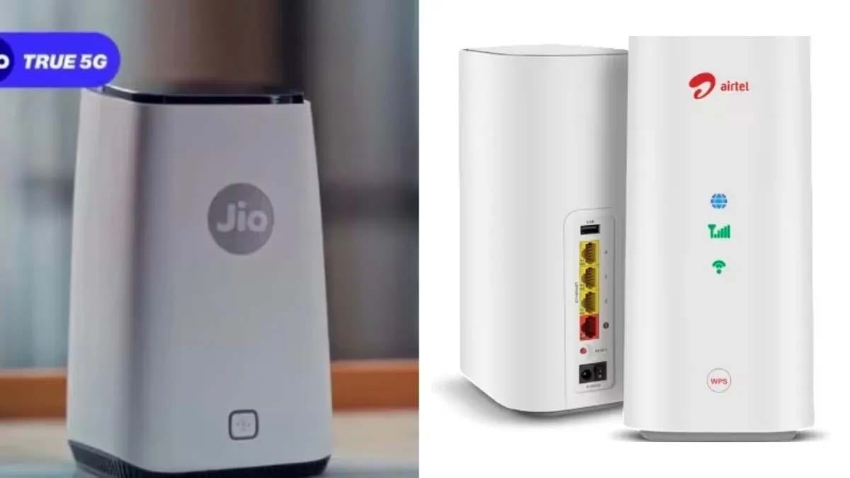 Jio AirFiber vs Airtel Xstream AirFiber |  జియో లేదా ఎయిర్ టెల్ వైర్ లెస్  బ్రాడ్‌బ్యాండ్ ప్లాన్లలో ఏది బెస్ట్..   