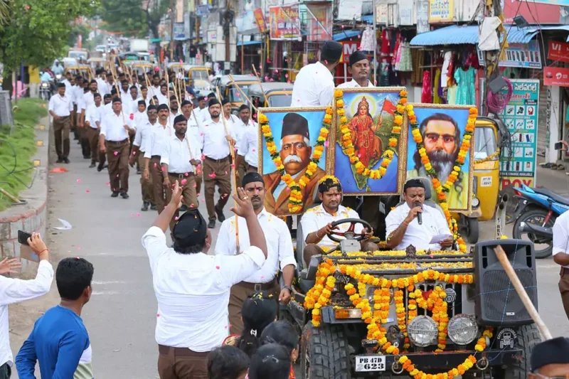 RSS Path Sanchalan | కాశిబుగ్గ‌లో ఘ‌నంగా స్వయం సేవకుల పథ సంచాల‌న్‌..