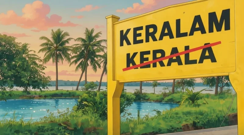 Kerala name change as Keralam
